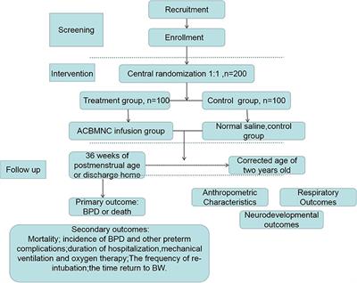 Use of Autologous Cord Blood Mononuclear Cells Infusion for the Prevention of Bronchopulmonary Dysplasia in Extremely Preterm Neonates: A Study Protocol for a Placebo-Controlled Randomized Multicenter Trial [NCT04440670]